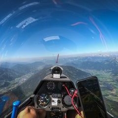 Flugwegposition um 10:00:42: Aufgenommen in der Nähe von Rottenmann, Österreich in 2437 Meter